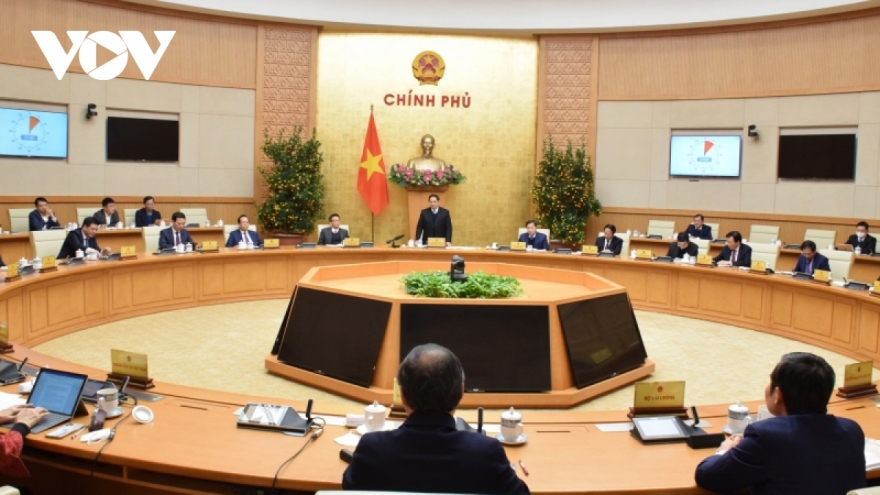 PM Chinh chairs first cabinet meeting of Lunar New Year